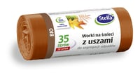 Stella 032181 kompostovateľné vrecia na organický odpad s úchytmi – 35 l – 20 ks – hnedé 1