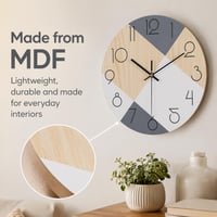 Stellarize Falióra 12 Hüvelykes Néma Modern Konyhai Hálószobai Nappali Dekoráció 5
