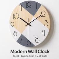 Stellarize Falióra 12 Hüvelykes Néma Modern Konyhai Hálószobai Nappali Dekoráció 8