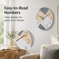 Stellarize Falióra 12 Hüvelykes Néma Modern Konyhai Hálószobai Nappali Dekoráció 4