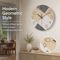 Stellarize Falióra 12 Hüvelykes Néma Modern Konyhai Hálószobai Nappali Dekoráció 6