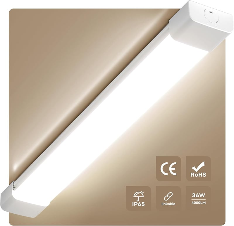 STEO LED Fürdőszobai Lámpa 120cm 36W Vízálló IP65 Semleges Fehér 4000K
