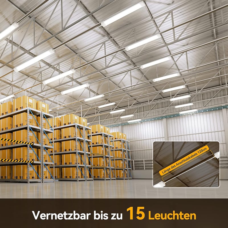 STEO LED Fürdőszobai Lámpa 120cm 36W Vízálló IP65 Semleges Fehér 4000K