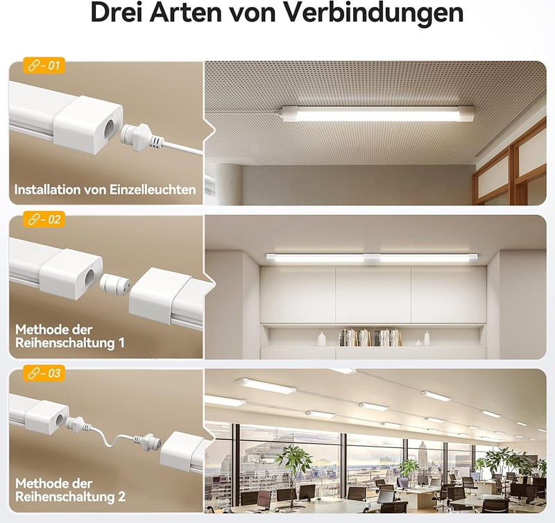 STEO LED Fürdőszobai Lámpa 120cm 36W Vízálló IP65 Semleges Fehér 4000K