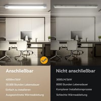 STEO LED Fürdőszobai Lámpa 120cm 36W Vízálló IP65 Semleges Fehér 4000K 5