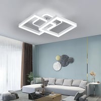 STEO Modern Geometrikus LED Mennyezeti Lámpa 40W - Távirányítós, Fokozatmentesen Állítható Fényerő, 3000-6500K Színhőmérséklet, Nappali, Hál 6