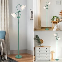 Stepeak zöld virág álló lámpa 2 izzóval LED izzóval 7