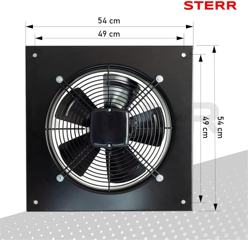 STERR AXF400B 400mm Axiális Ventilátor Fali Ipari Szellőztető