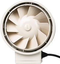 STERR IDM Fehér Csőventillátor 100mm - 26W Vezetékes Légcsatorna Ventilátor Fürdőszobába és Konyhába - 230V 3