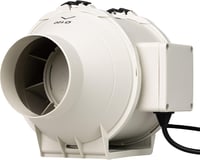 STERR IDM Fehér Csőventillátor 100mm - 26W Vezetékes Légcsatorna Ventilátor Fürdőszobába és Konyhába - 230V 1