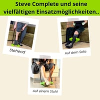 Steve Kompressziós Harisnya Felhúzó Segédeszköz - Teljes Öltözködési Segítség Hajolás Nélkül (L méret, 47-56+ cm vádli) - S - Wadenumfang 30-37cm 8