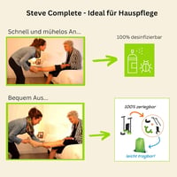 Steve Kompressziós Harisnya Felhúzó Segédeszköz - Teljes Öltözködési Segítség Hajolás Nélkül (L méret, 47-56+ cm vádli) - S - Wadenumfang 30-37cm 7