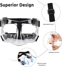 STFALI Orrmaske Futball Volley Orrprotektoros Arcvédő Párnázott Unisex 3