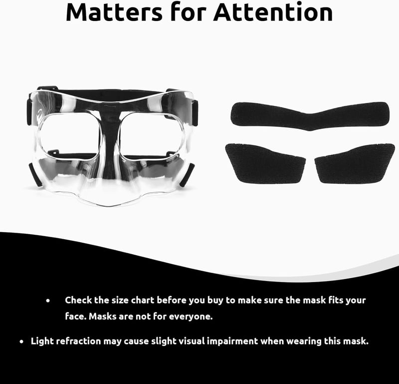 STFALI Orrmaske Futball Volley Orrprotektoros Arcvédő Párnázott Unisex