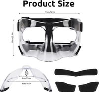 STFALI Orrmaske Futball Volley Orrprotektoros Arcvédő Párnázott Unisex 2