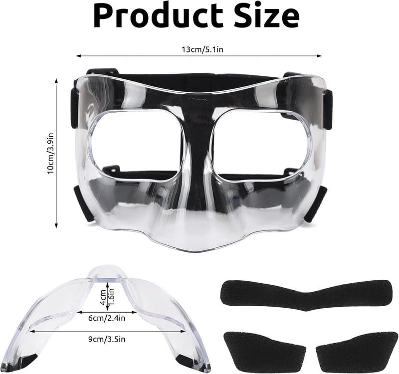 STFALI Orrmaske Futball Volley Orrprotektoros Arcvédő Párnázott Unisex