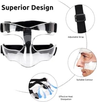 STFALI Orrmaske Futball Volley Orrprotektoros Arcvédő Párnázott Unisex 4