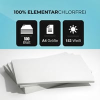 Kancelársky papier Stick Well A4, 500 listov, biely, pre atramentové a laserové tlačiarne, kopírky, na domáce a kancelárske použitie, 1 balenie 5