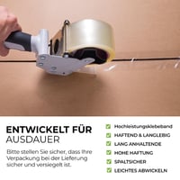 Lepiaca páska Stick Well 3 ks – 48 mm x 66 m, tichá, silne lepiaca, priehľadná páska na kartónové škatule, vhodná na sťahovanie a do odvíjača 4