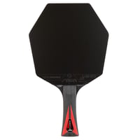 Paletă de tenis de masă STIGA Carbon Advance Cybershape - structură din 5+2 straturi de lemn și fibră de carbon, cu fețe Star Advance, Sweet Spot extins 7