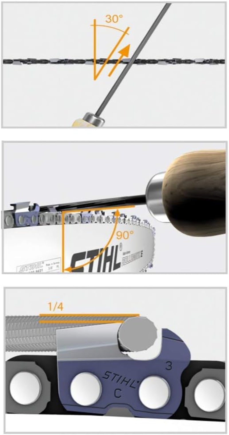 Stihl Láncfűrész Reszelő 4mm 6db Csomag 1/4" 3/8"P Láncokhoz