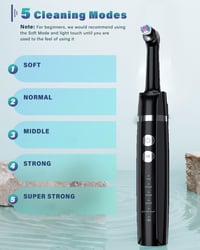 Elektrická zubná kefka Stim-U-Dent s 5 režimami pre ľudí a psov, bielenie zubov, domáca starostlivosť o zuby, vodoodolnosť IPX6, nabíjateľná 2