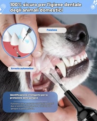 Ultrazvuková súprava na starostlivosť o psie zuby Stim-U-Dent s LED svetlom, odstraňovač zubného kameňa a povlaku, prstová zubná kefka pre psov 2