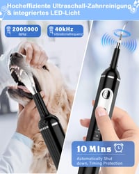 Ultrazvuková súprava na starostlivosť o psie zuby Stim-U-Dent s LED svetlom, odstraňovač zubného kameňa a povlaku, prstová zubná kefka pre psov 5