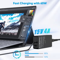 STLIERT 65W nabíjačka na Surface Pro, kompatibilná s Microsoft Surface Pro 11/10/9/8/7/6/5/4/3/X, Laptop 7/6/5/4/3/2/1, Go 4/3/2, Book 3/2/1, model 17 3