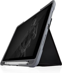 STM Dux Plus DUO iPad 10.2" tok fekete/átlátszó Apple Pencil tartóval 1