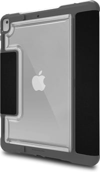 STM Dux Plus DUO iPad 10.2" tok fekete/átlátszó Apple Pencil tartóval 5