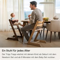 Stokke Tripp Trapp dječja stolica od hrastovine, natur – Podesiva, ergonomska drvena sjedalica za djecu 3
