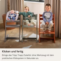 Stokke Tripp Trapp dječja stolica od hrastovine, natur – Podesiva, ergonomska drvena sjedalica za djecu 7