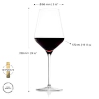 Sada pohárov na červené víno Stölzle Lausitz Quatrophil, 6 ks, 570 ml, krištáľové sklo, vhodné do umývačky riadu, nárazuvzdorné, maximálny aromatický zážitok 2