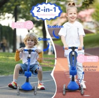 Stompa Roller 2 az 1-ben Gyerekroller LED Kerekekkel 2-50 kg 2