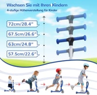 Stompa Roller 2 az 1-ben Gyerekroller LED Kerekekkel 2-50 kg 3