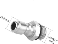 Stone Banks 1/4" Gyorscsatlakozó Adapter Nyomásmosó Habosító Csatlakozó Rozsdamentes 2
