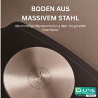 Stone&Stone Grilovacia panvica 47 cm obdĺžniková indukčná hliníková s keramickým nepriľnavým povrchom QLINE CK 3000 s oceľovým dnom, na plyn a do rúry, s rukoväťou 8