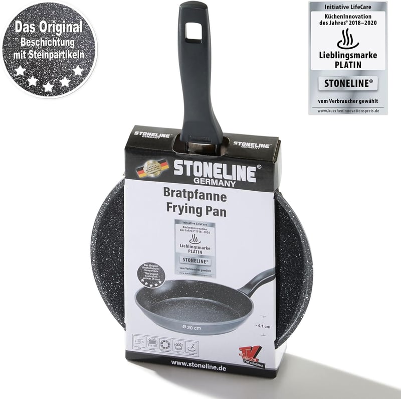 Stoneline Classic Serpenyő 20 cm Szürke Tapadásmentes Sütőedény