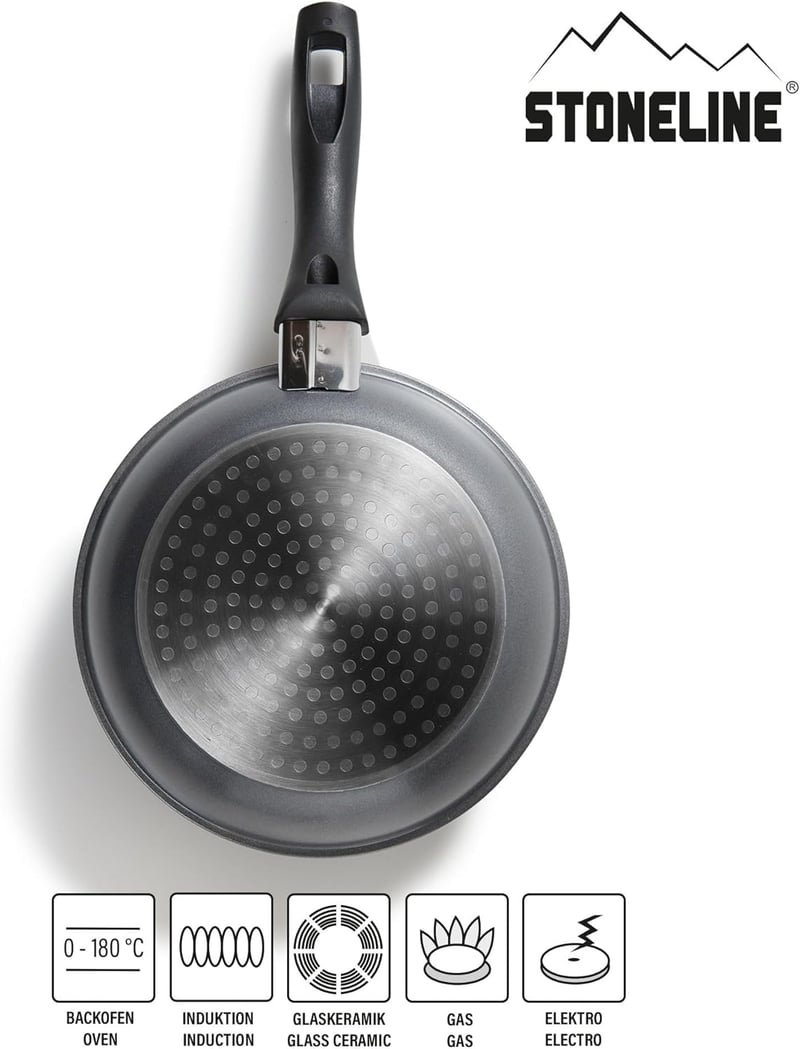 Stoneline Classic Serpenyő 20 cm Szürke Tapadásmentes Sütőedény