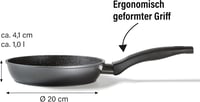 Stoneline Classic Serpenyő 20 cm Szürke Tapadásmentes Sütőedény 6