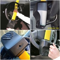 Stoplock Pro profesionálny zámok volantu do auta – Čierny bezpečnostný zámok proti krádeži 4