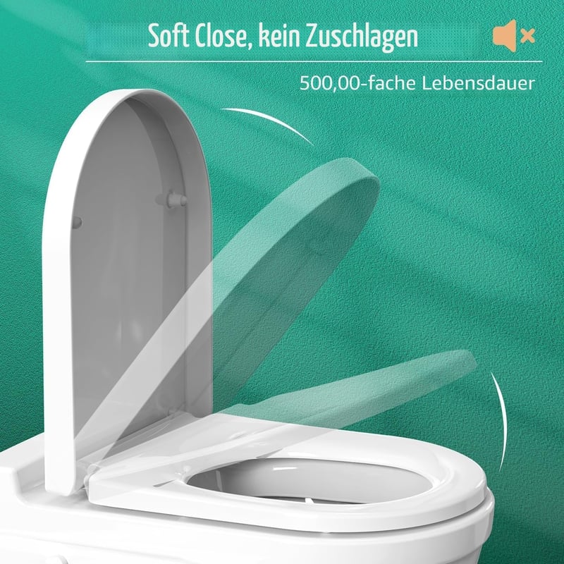 STOREMIC WC ülőke puha záródással, gyorskioldással, antibakteriális Duroplast, fehér