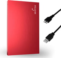 Storite 1 TB hordozható külső merevlemez USB 3.0 - piros 1