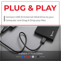 Storite 1TB Külső Merevlemez USB 3.0 PC Mac Windows Laptop Gamer Backup - 1 TB, black 6