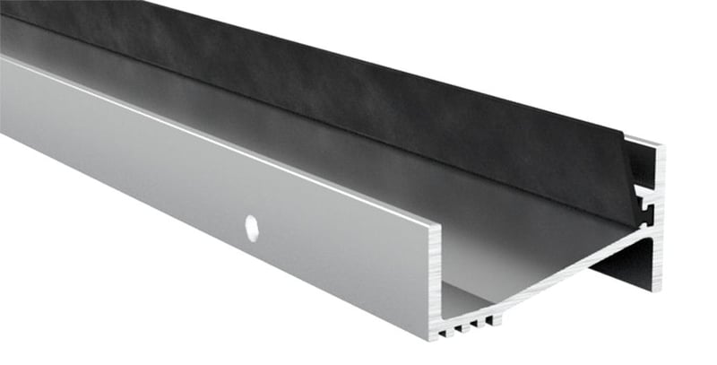 Profil prag din aluminiu Stormguard 04SR0060914A pentru ușă cu deschidere spre exterior, 914 mm