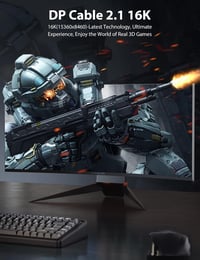 Stouchi DisplayPort 2.1 kábel 16K 80Gbps HDR HDCP 2.2 1m 3