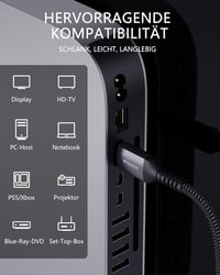 Stouchi HDMI 2.1 kábel 2m 8K/10K Ultra HD 48Gbps PS5 Xbox Series X 6