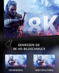 Stouchi HDMI 2.1 kábel 2m 8K/10K Ultra HD 48Gbps PS5 Xbox Series X 5