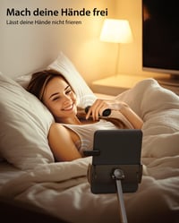 Telecomandă cu Răsfoire Magnetică Stouchi pentru Kindle Paperwhite, Colorsoft, Oasis, Scribe eReader și Tabletă, 2 în 1, cu Curea de Mână și Husă, Negru 3